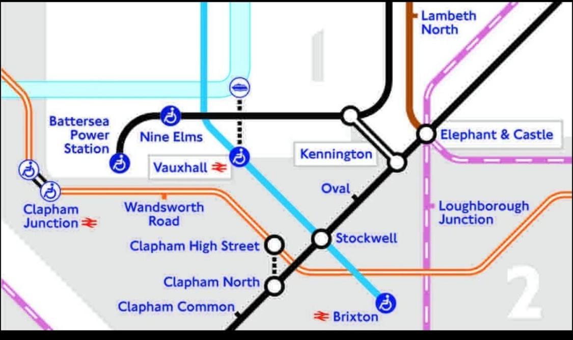 Central Location! Double Bedroom 2 Mins Walk From Battersea Power Underground Station! ロンドン エクステリア 写真